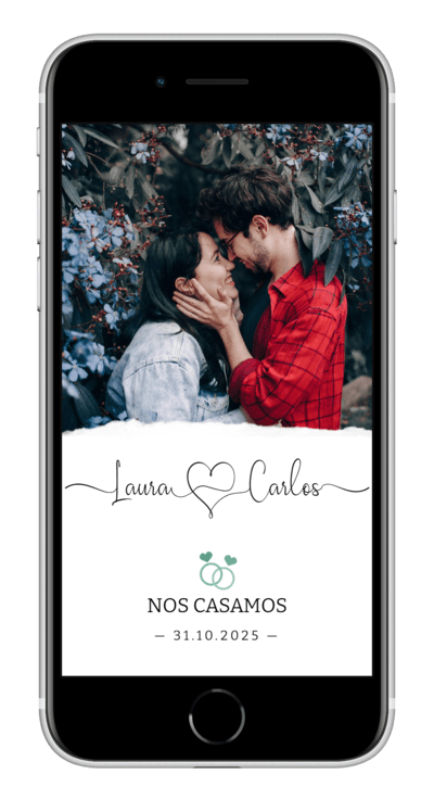 Invitación digital de boda emerald personalizada 2