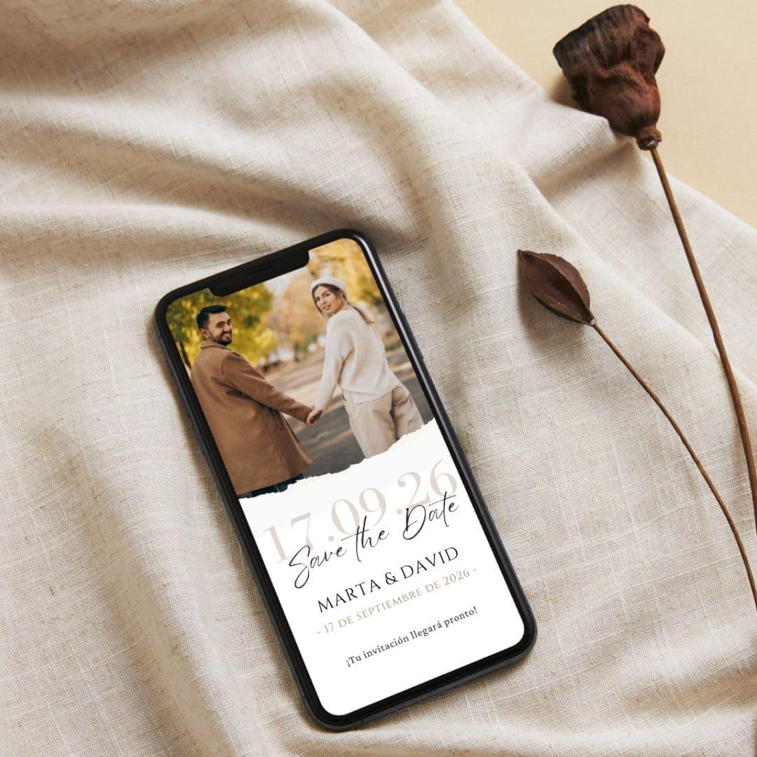 sepia Save The Date