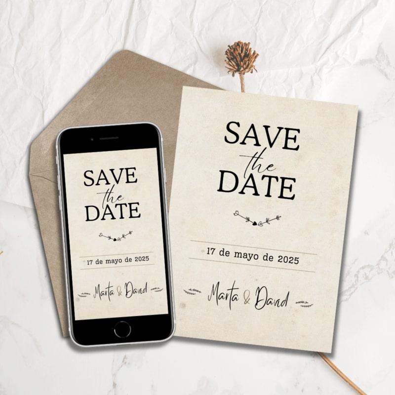 vintage Save The Date