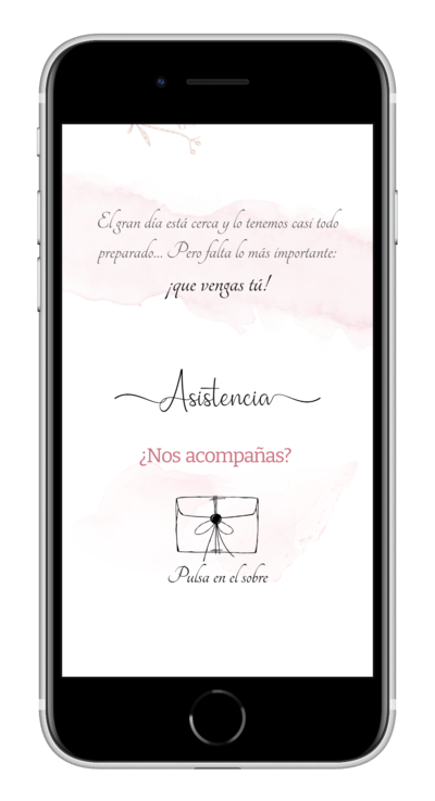 Invitación digital de boda aquarelle personalizada 3