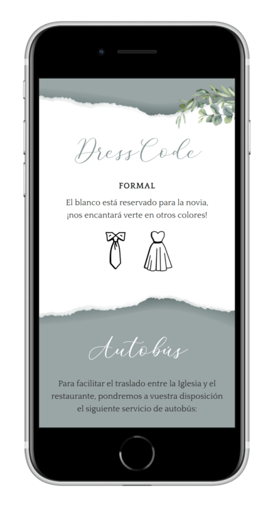 Invitación digital de boda classic personalizada 3