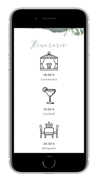 Invitación digital de boda classic personalizada 5
