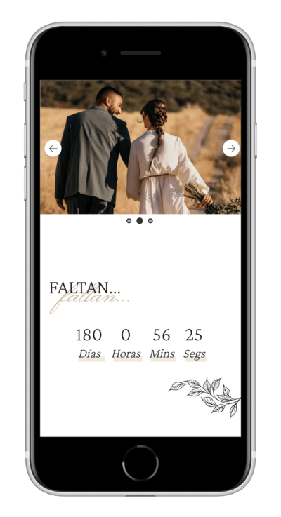 Invitación digital de boda elegant personalizada 6