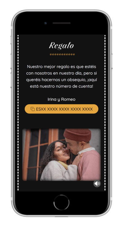 Invitación digital de boda hollywood personalizada 5