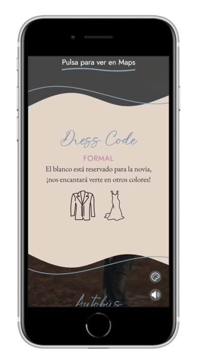 Invitación digital de boda waves personalizada 3