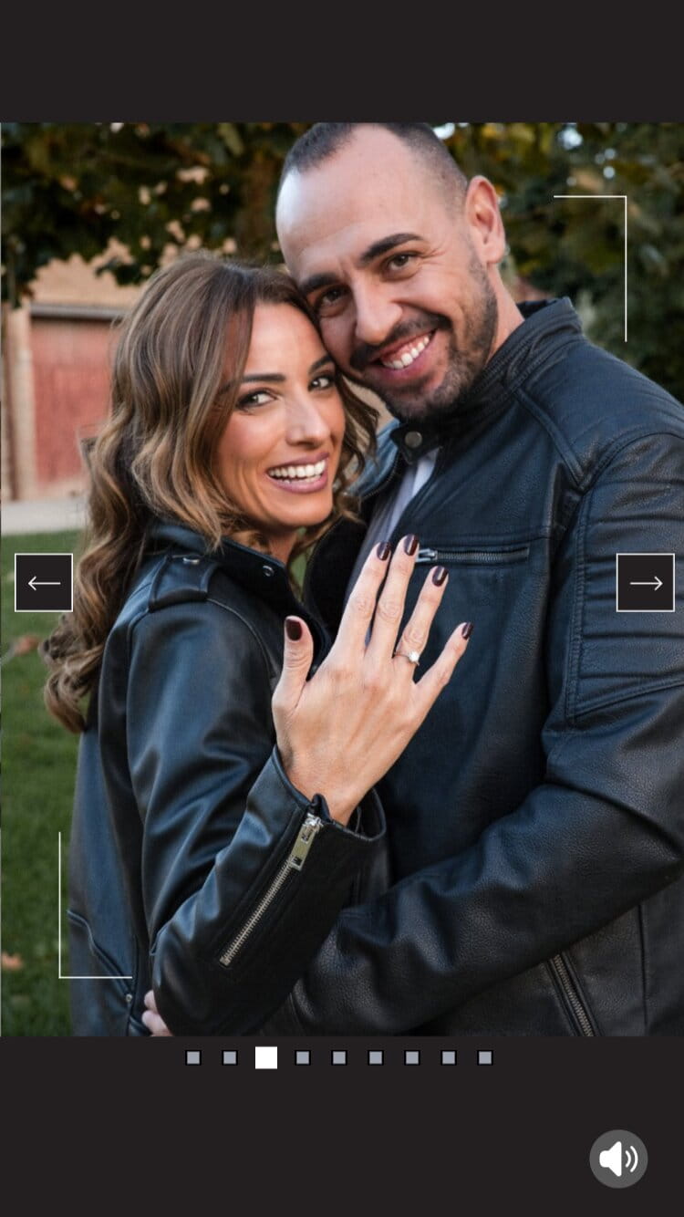 Foto de Laura y Pere de la promesa de matrimonio