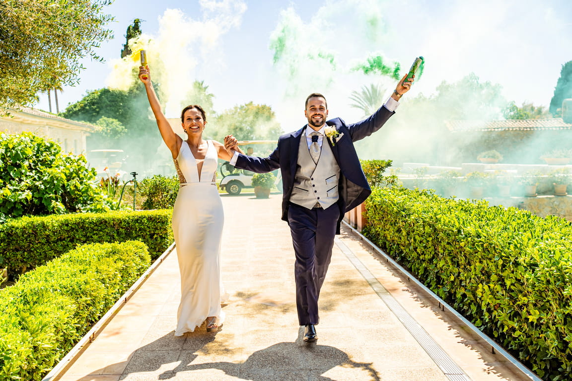 El día de la boda de Rubén y Melissa