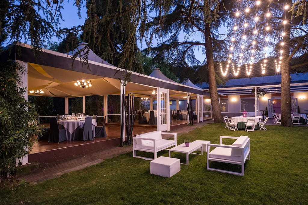 Jardines para bodas íntimas en Restaurante San Francisco El Pardo Madrid