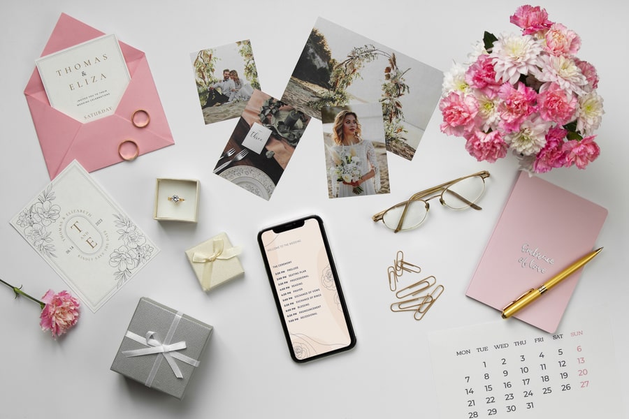 Ejemplo de foto correcta para una invitación de boda